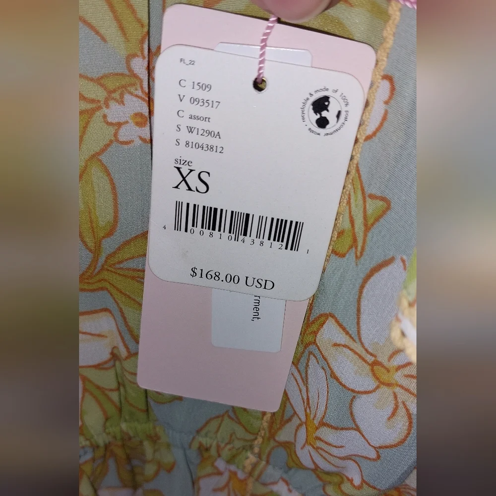 Free People x Rachel Parcell Chiffon Floral Dress - Picture 8 of 12